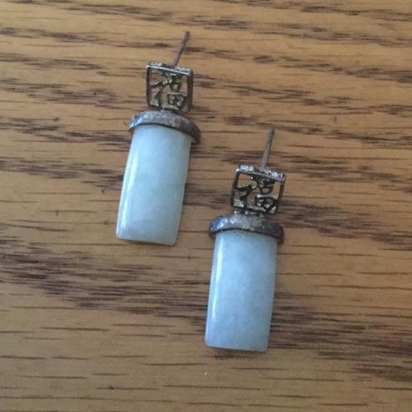Dee Berkley Jewelry - Sterling and Jade DBJ earrings